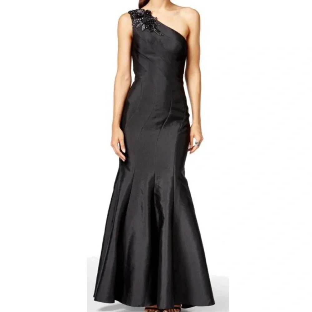 Mermaid One Shoulder Evening Gown - Picture 9 of 10